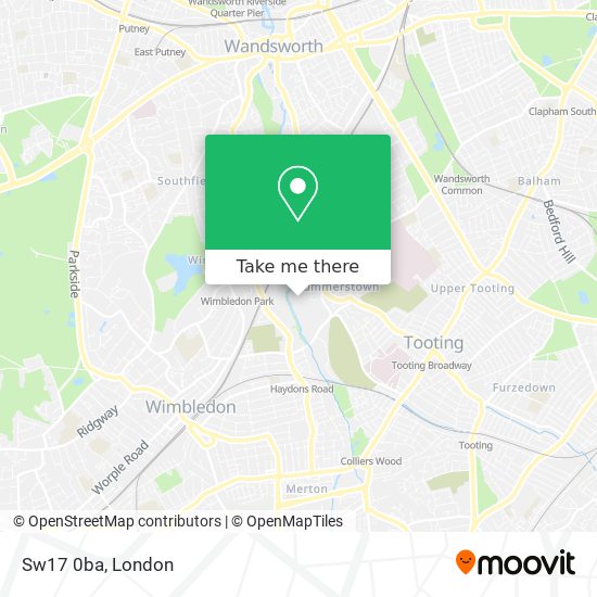Sw17 0ba map