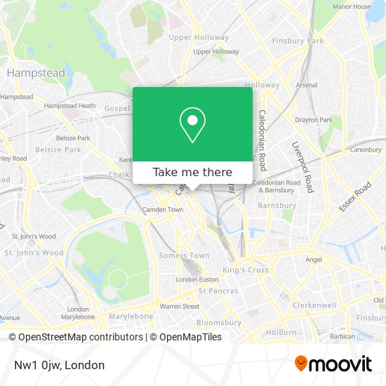 Nw1 0jw map