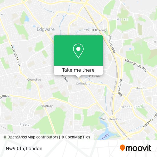 Nw9 0fh map