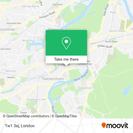 How to Get to Tw1 3ej in Twickenham by Bus, Train or Tube?