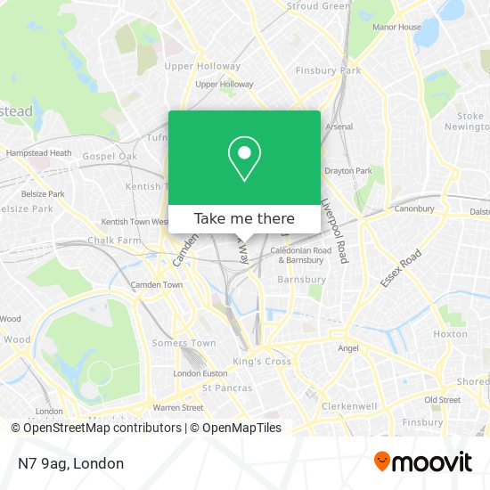 N7 9ag map