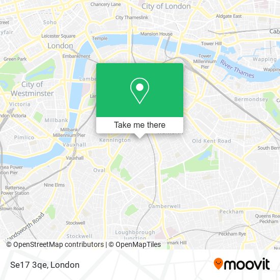 Se17 3qe map