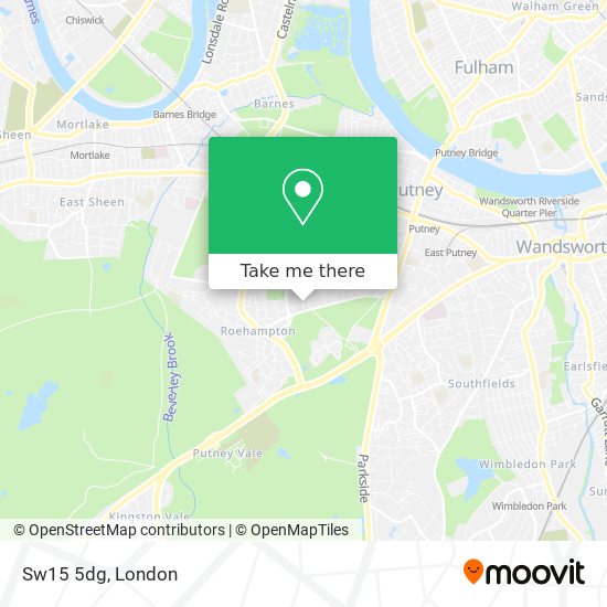 Sw15 5dg map