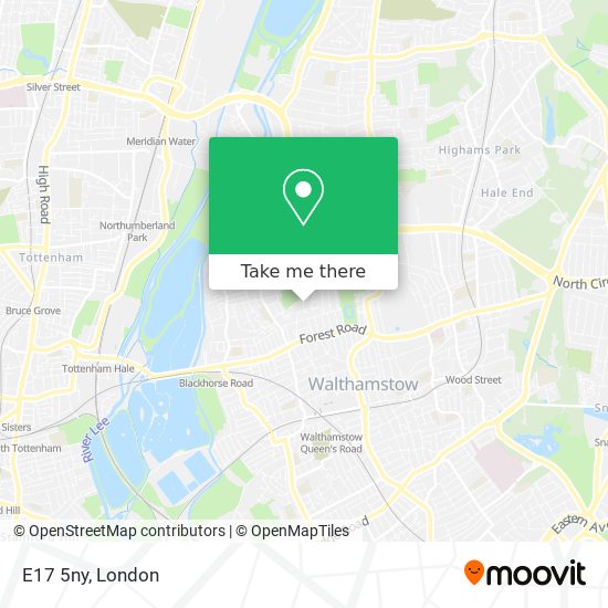 E17 5ny map