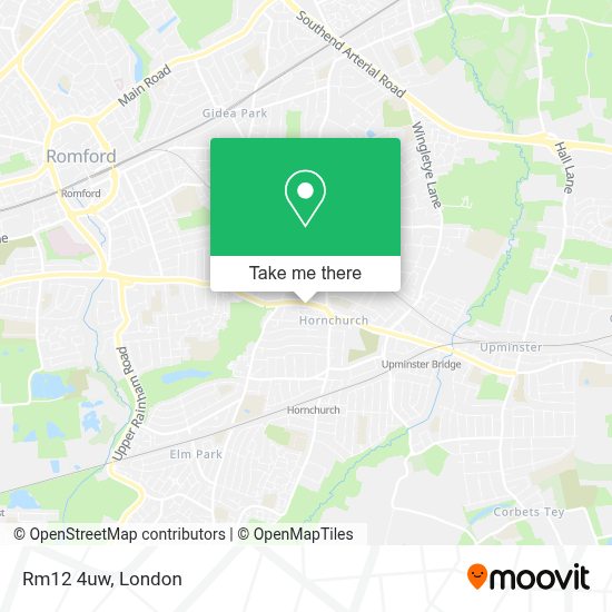 How to Get to Rm12 4uw in Hornchurch by Bus, Train or Tube?