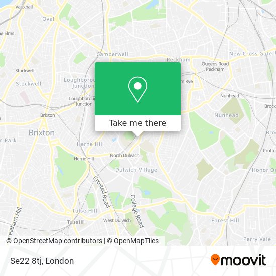 Se22 8tj map