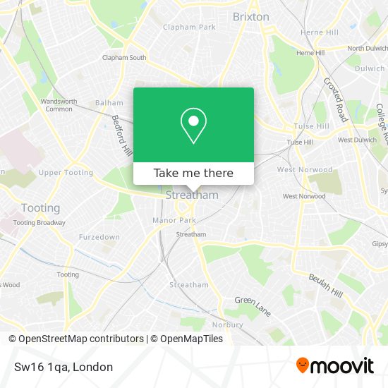 Sw16 1qa map