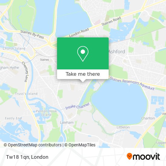 Tw18 1qn map