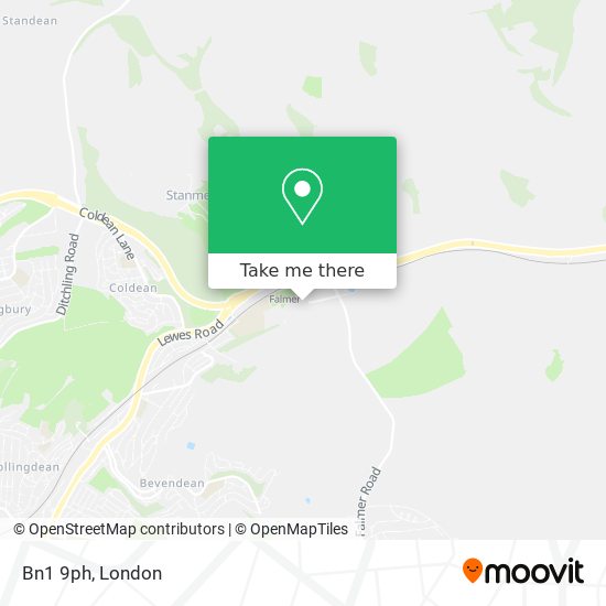 Bn1 9ph map