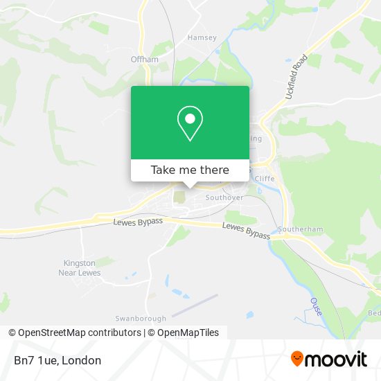 Bn7 1ue map