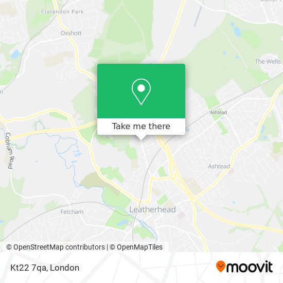 Kt22 7qa map