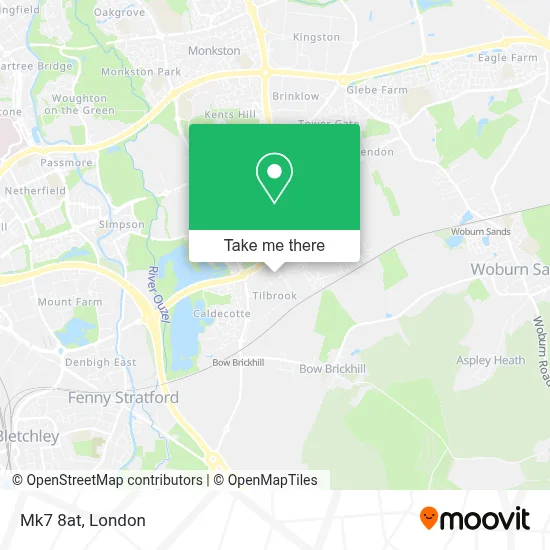 How to Get to Mk7 8at in Milton Keynes by Bus or Train?
