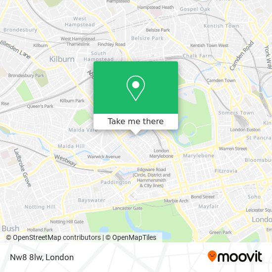 Nw8 8lw map