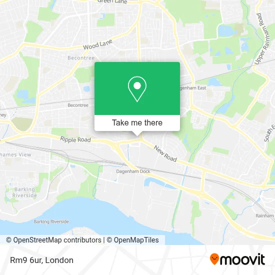 How to Get to Rm9 6ur in Dagenham by Bus, Train, Tube or DLR?