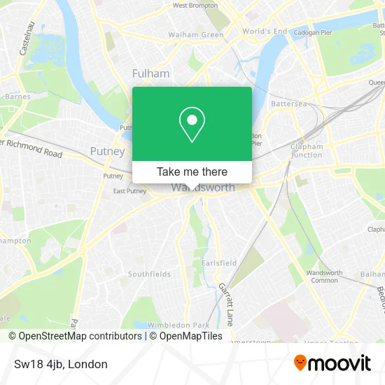 Sw18 4jb map