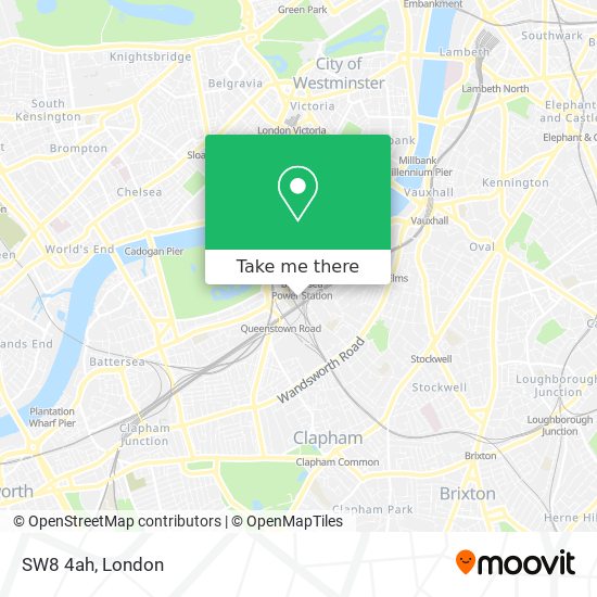SW8 4ah map