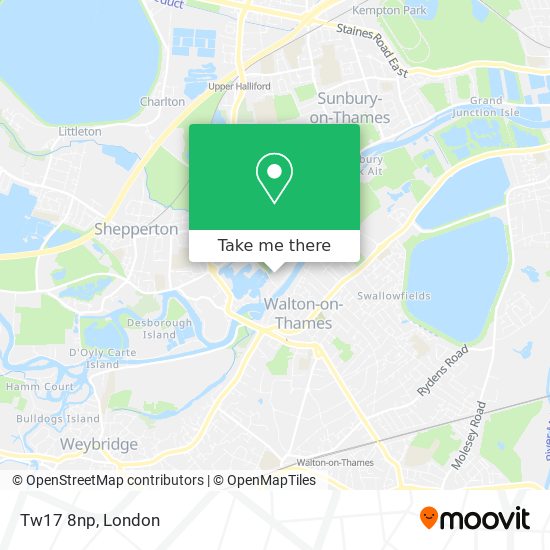 Tw17 8np map