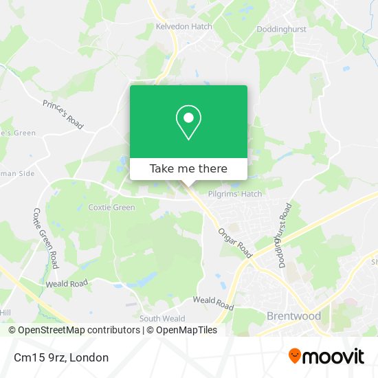 Cm15 9rz map