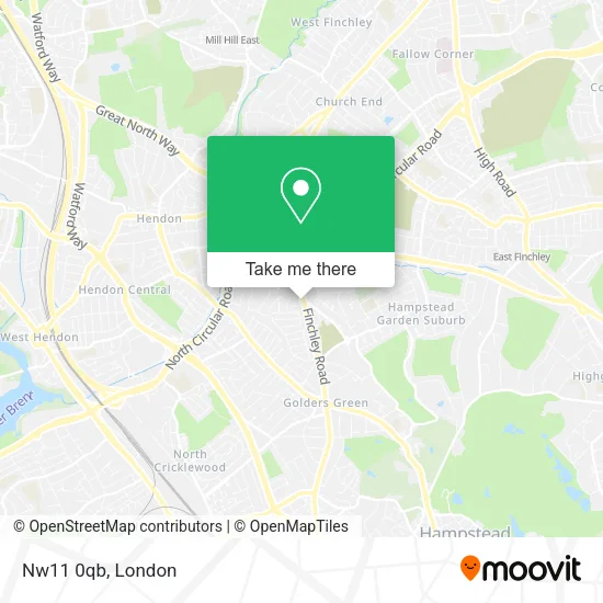 Nw11 0qb map