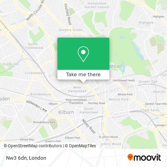 Nw3 6dn map