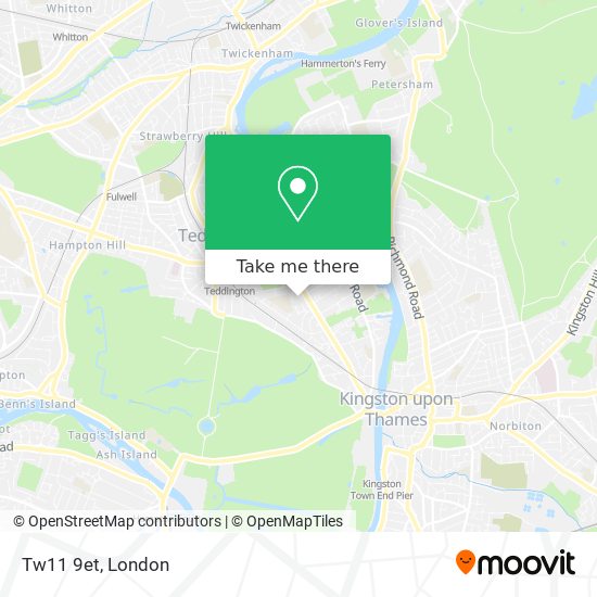 Tw11 9et map