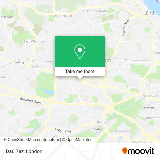 How to Get to Da6 7az in Bexleyheath by Bus, Train or DLR?
