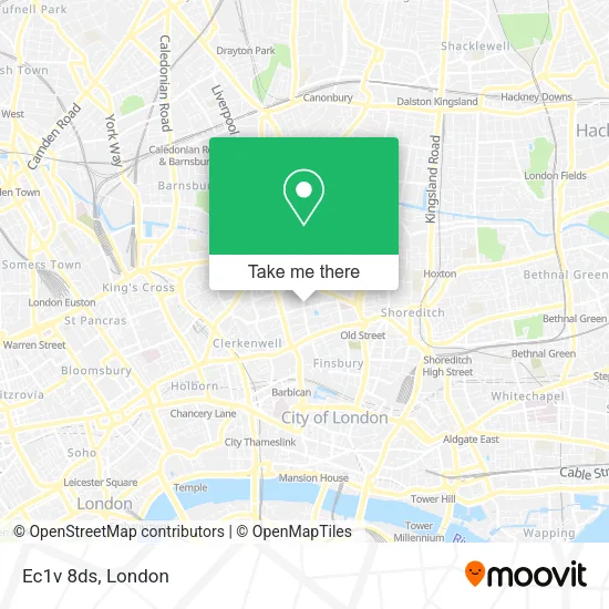 Ec1v 8ds map