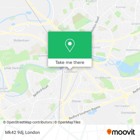 Mk42 9dj map