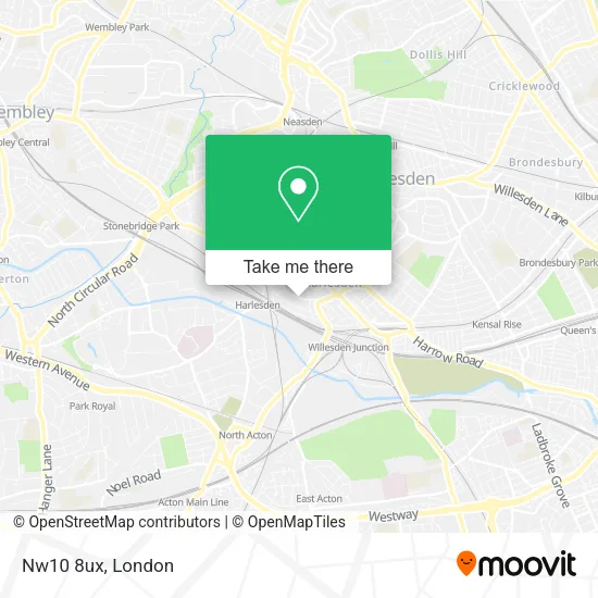 Nw10 8ux map