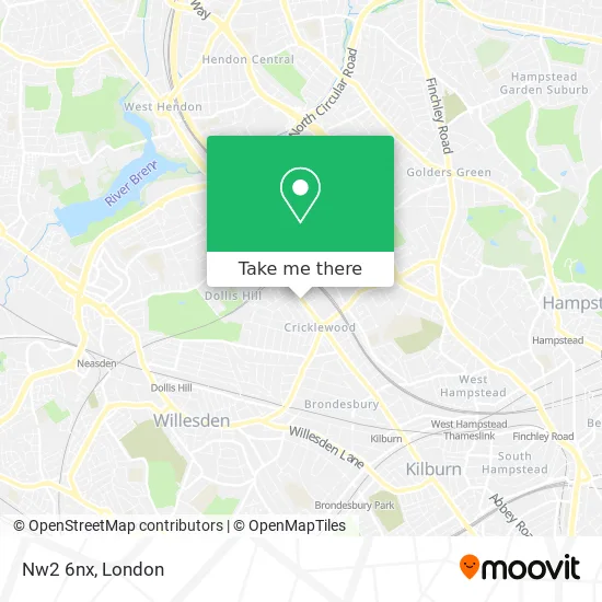 Nw2 6nx map