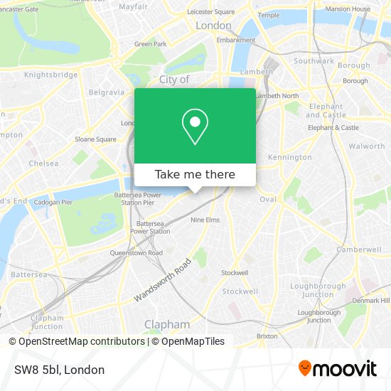 SW8 5bl map