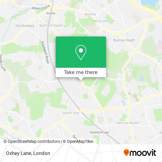 Oxhey Lane map