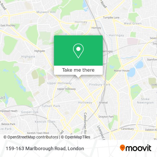 159-163 Marlborough Road map