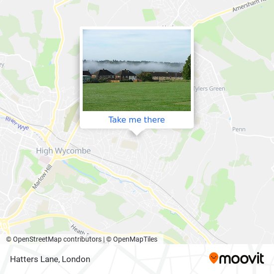 Hatters Lane map