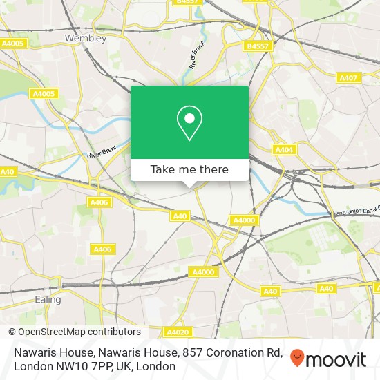 Nawaris House, Nawaris House, 857 Coronation Rd, London NW10 7PP, UK map