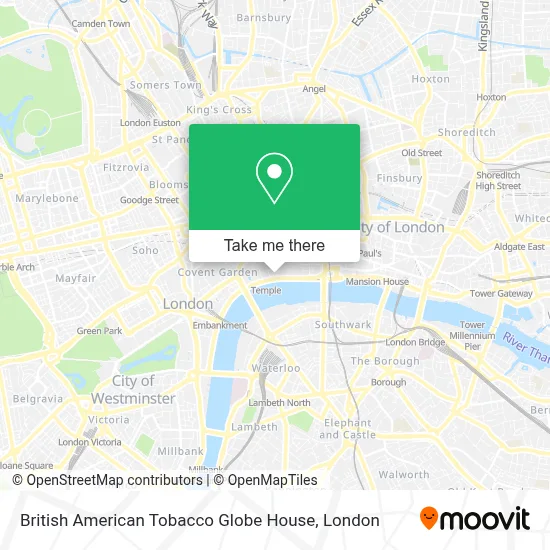 british american tobacco globe house How to Get to British American Tobacco Globe House in Temple by Tube, Bus  or Train?