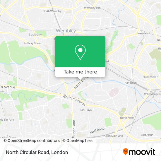 North Circular Road map