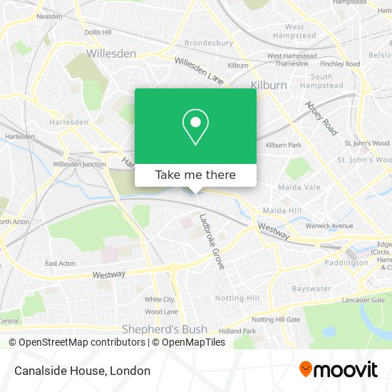 Canalside House map