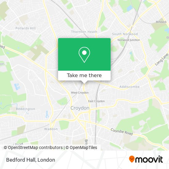 Bedford Hall map