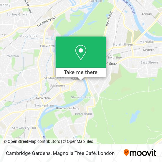 Cambridge Gardens, Magnolia Tree Café map