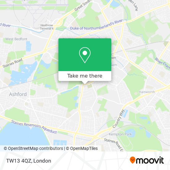 TW13 4QZ map