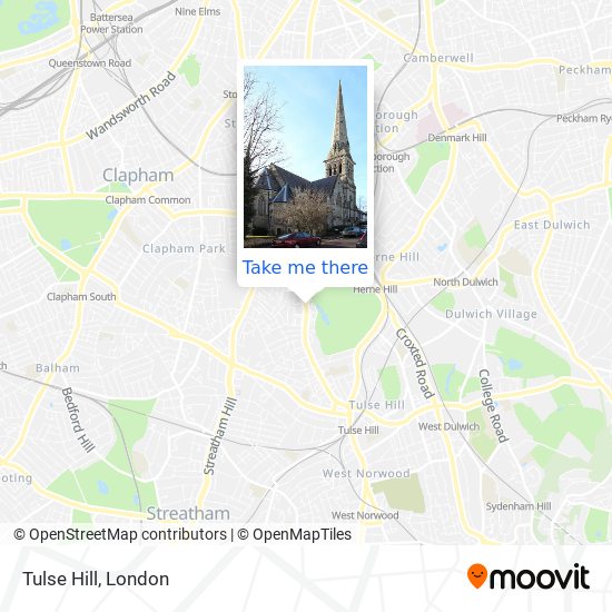 Tulse Hill map