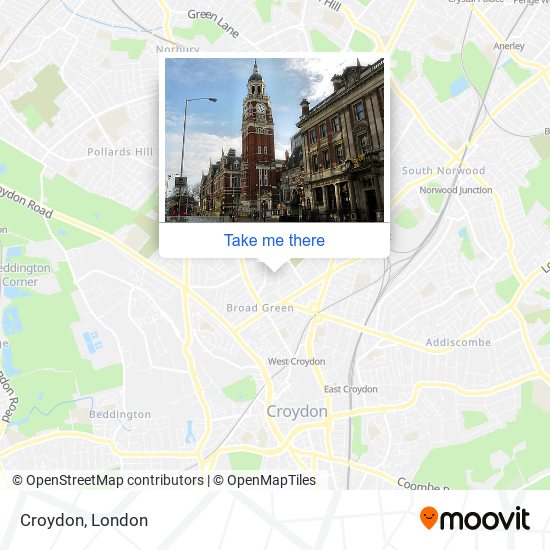 Croydon map