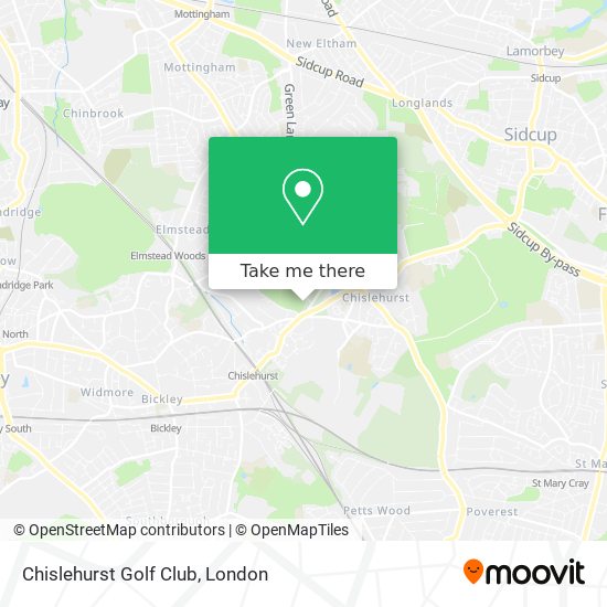 Chislehurst Golf Club map