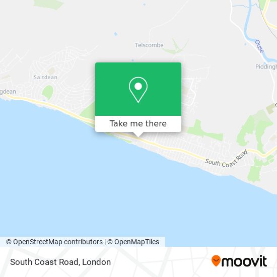 South Coast Road map