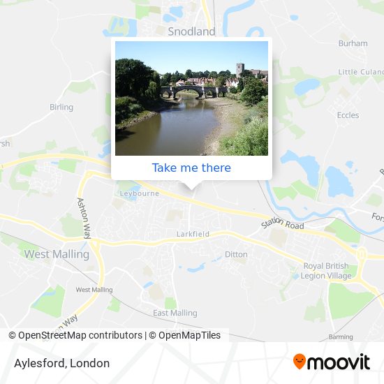 Aylesford map