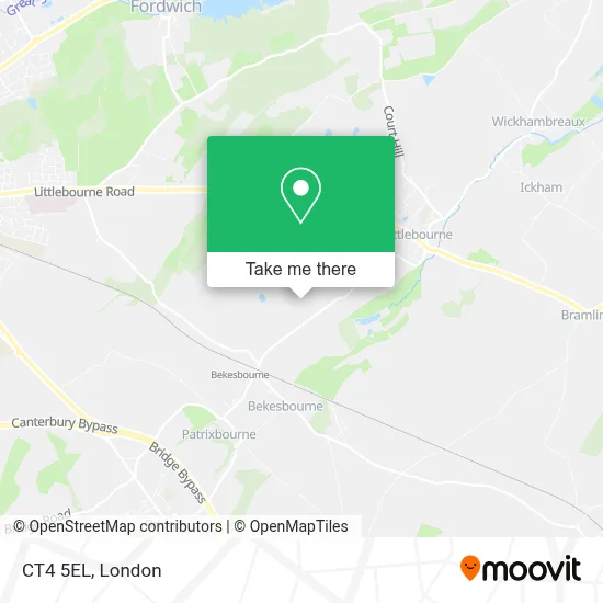 How to Get to CT4 5EL in Canterbury by Bus or Train?
