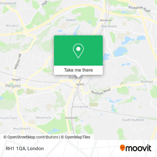 RH1 1QA map