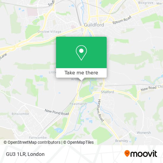 GU3 1LR map