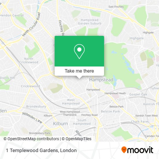 1 Templewood Gardens map